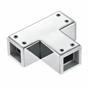 E-02 Three-Way Corner Bar Connector on a white background