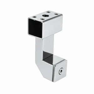 E-12 Angled Offset Bar Connector on white background