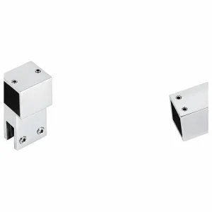 E-13 Square Support-Bar End Fitting Set on white background