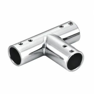 F-08 Three-Way T Tube Connector on a white background