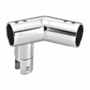 F-11 Angled Three-Way Tube Connector on a white background