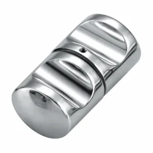 F-13 Ribbed Cylindrical Tube End Cap on a white background