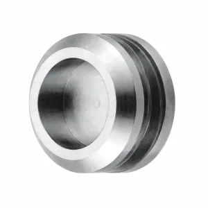 F-18 Recessed Round-Tube End Cap on a white background