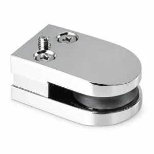 G-11 Removable-Pin Glass Pivot Clamp showing the metal body, fasteners and clamping opening on a white background
