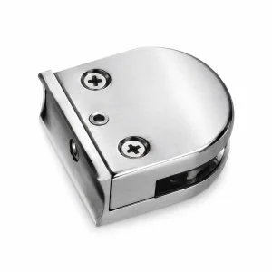 G-14 Mini Rounded Glass Pivot Clamp showing the metal body, fasteners and clamping opening on a white background