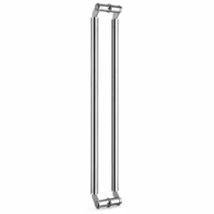 TT-2002 stainless steel glass door pull handle on a white background