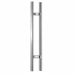 TT-2005 stainless steel glass door pull handle on a white background