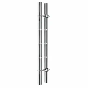 TT-2008 stainless steel glass door pull handle on a white background