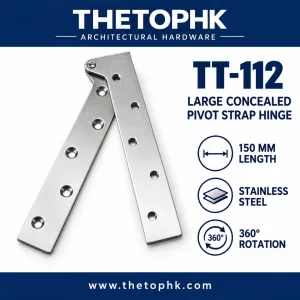 TT-112 Large Concealed Pivot Strap Hinge 150 mm