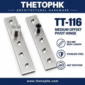 TT-116 Medium Offset Pivot Hinge 98.5 mm