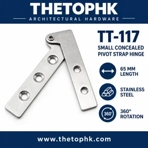 TT-117 Small Concealed Pivot Strap Hinge 65 mm