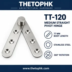 TT-120 Medium Straight Pivot Hinge 77 mm