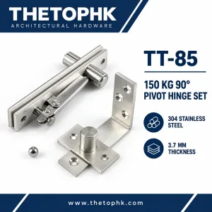 TT-85 150 kg 90° 304 Stainless Steel Pivot Hinge Set