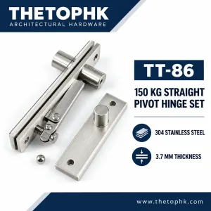 TT-86 150 kg Straight 304 Stainless Steel Pivot Hinge Set