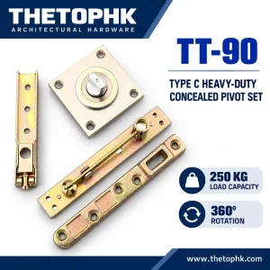 TT-90 Type C 250 kg Concealed Pivot Set