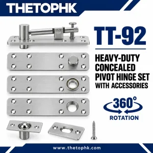 TT-92 Concealed Pivot Hinge Set with Accessories