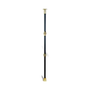 950 mm Square Head Black and Gold Stair Baluster - Double Collar