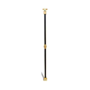 950 mm Round Head Black and Gold Stair Baluster - Single Collar
