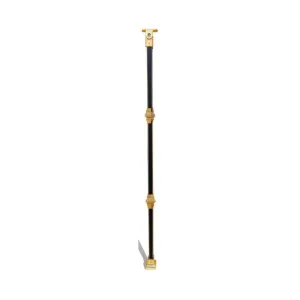 950 mm Round Head Black and Gold Stair Baluster - Double Collar