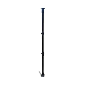 950 mm Square Head Black Stair Baluster - Double Collar