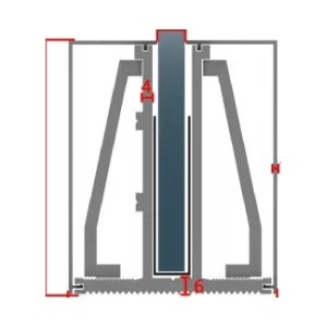 No. 15 83 × 91 mm Glass Balustrade Base Shoe