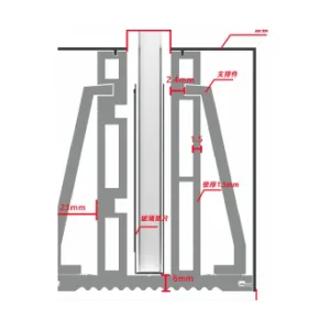 No. 21 Glass Balustrade Base Shoe