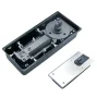 F-220A hydraulic floor spring with uncovered and covered units on a white background